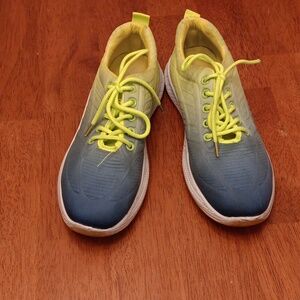 Aqua Women's Size 7 Running Shoes Yellow And Blue